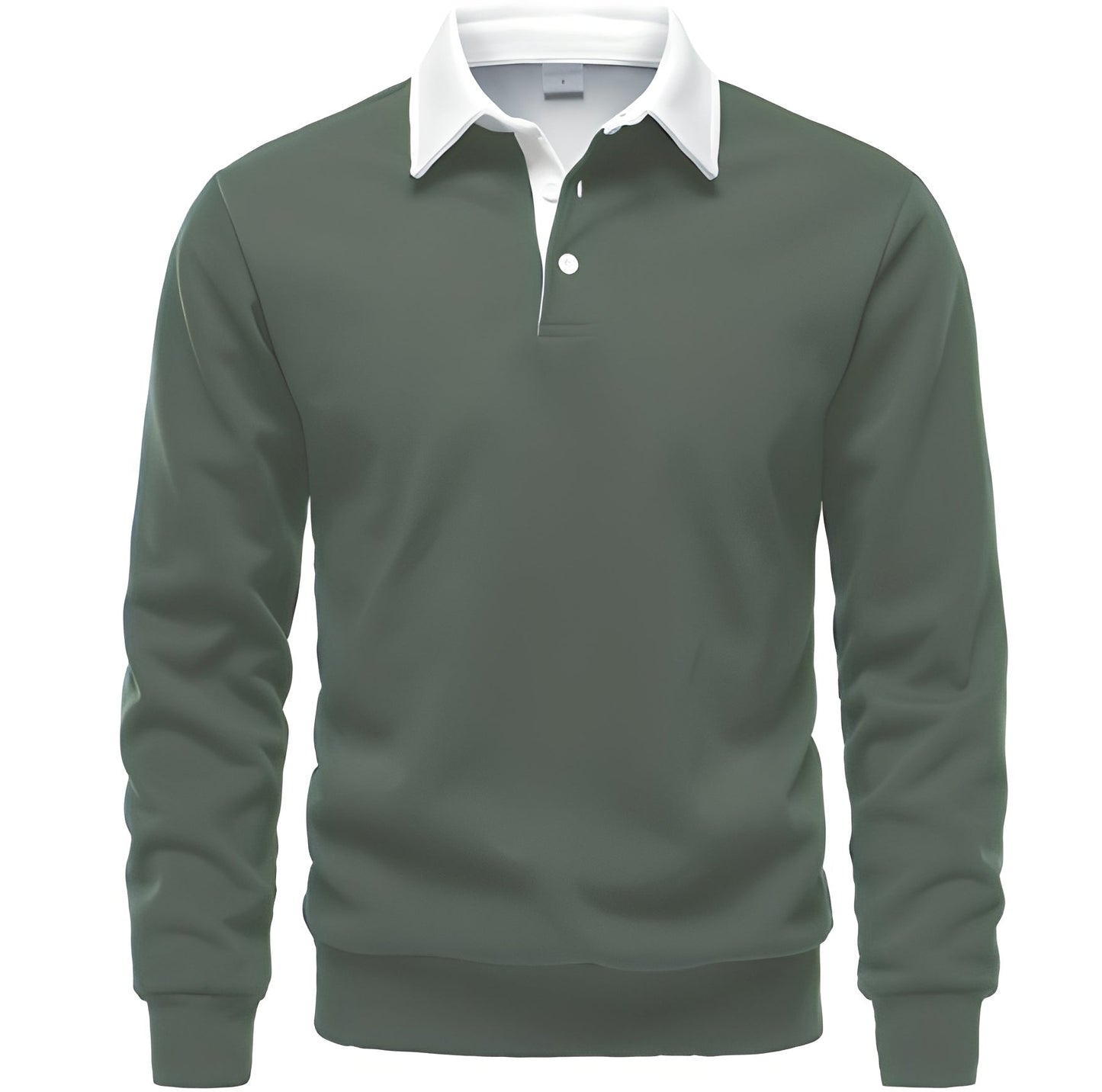 Langarm-Poloshirt für Herren mit Umlegekragen