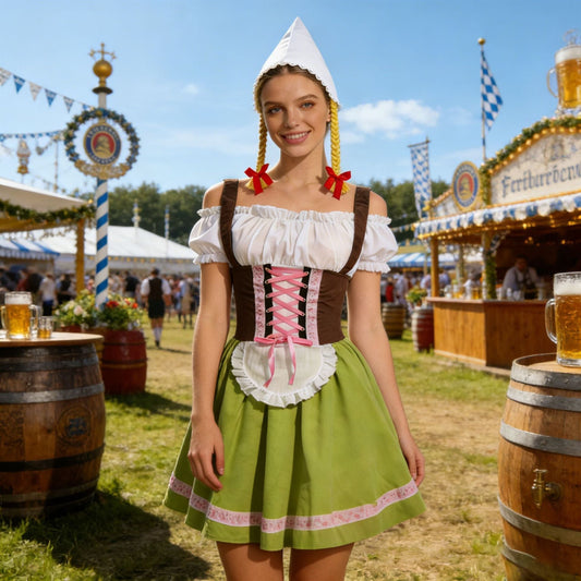 Traditionelles Dirndl für Damen mit dekorativer Schnürung
