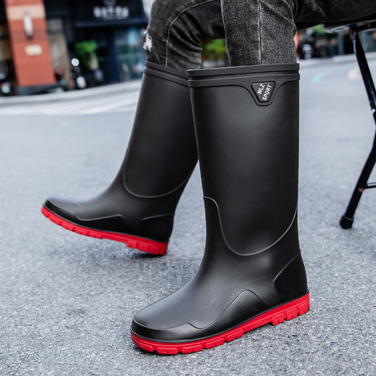 Herren-Gummistiefel mit robuster Profilsohle für sicheren Halt