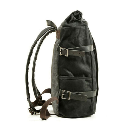 Robuster Canvas-Rucksack für Herren mit Rolltop