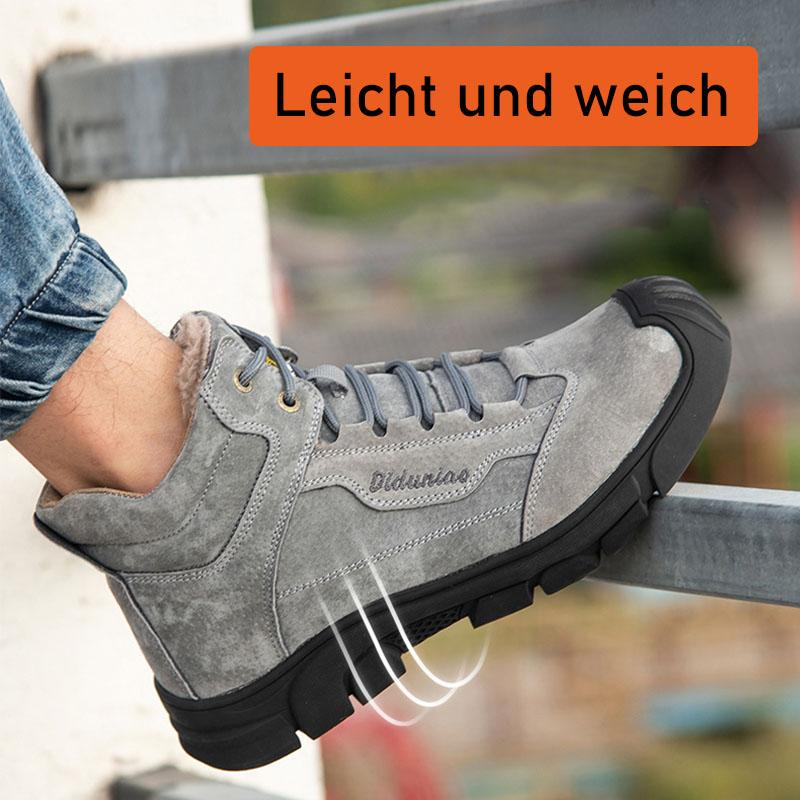 Vorderansicht grauer Herren-Sicherheitsschuhe