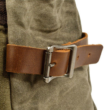 Robuster Canvas-Rucksack für Herren mit Rolltop