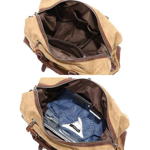 Canvas-Reisetasche für Herren im Vintage-Stil