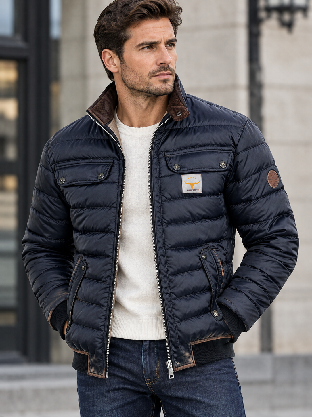 Herren Vintage Jacke als vielseitige Freizeitkleidung