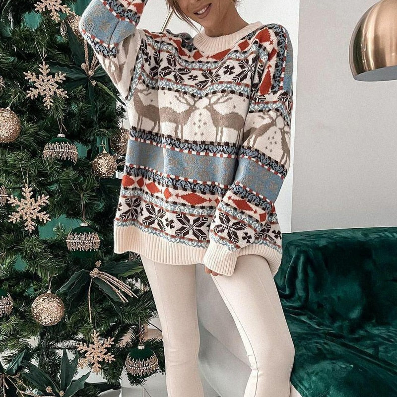 Women's Christmas-themed sweater