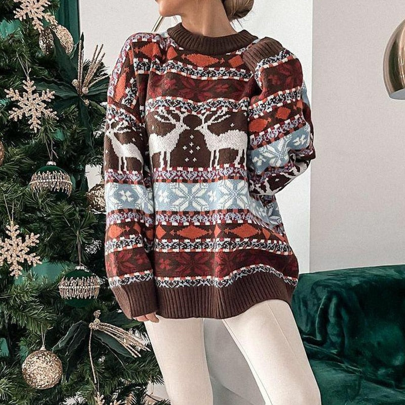 Women's Christmas-themed sweater