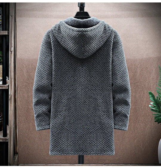 Men's hooded jacket with soft fleece lining