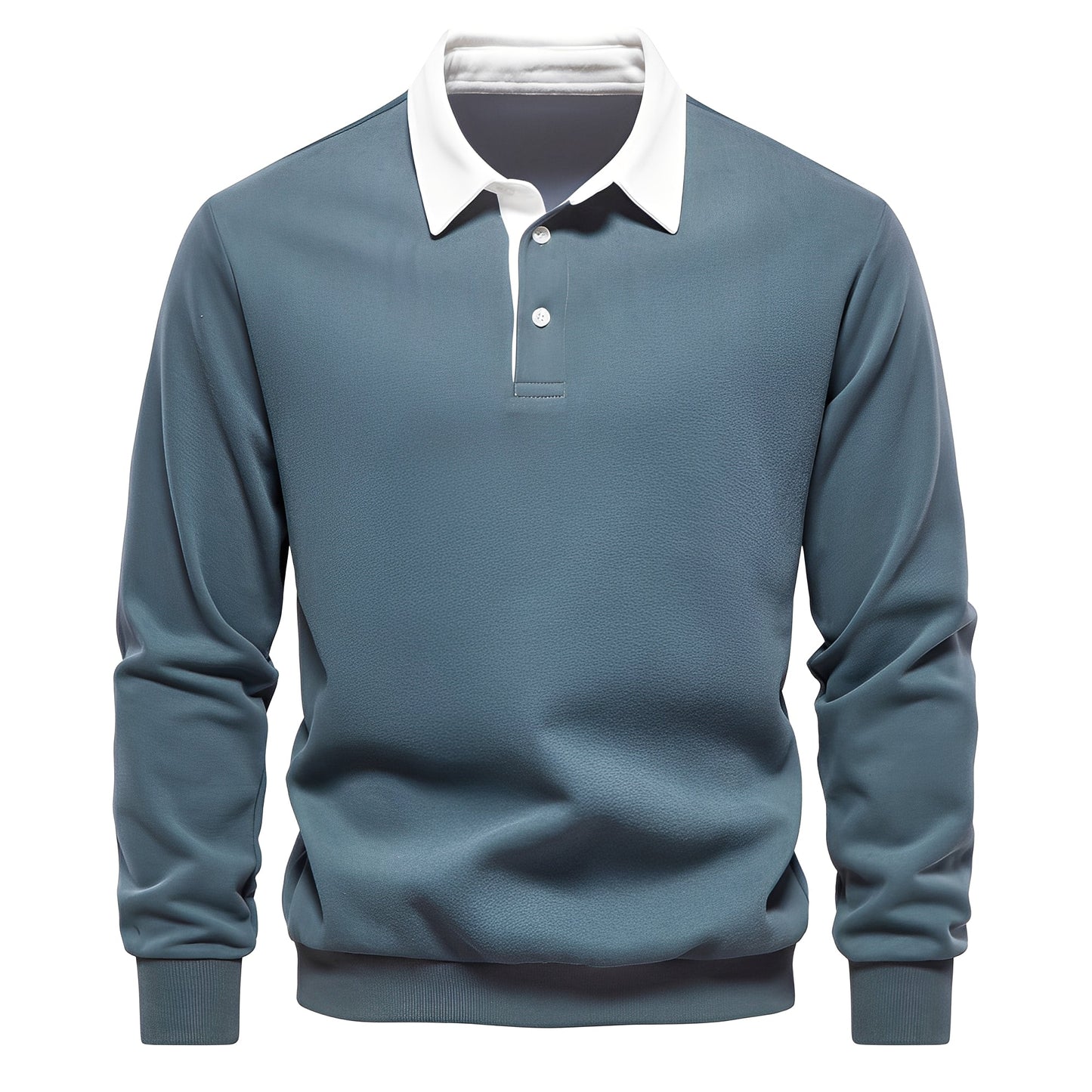 Langarm-Poloshirt für Herren mit Umlegekragen