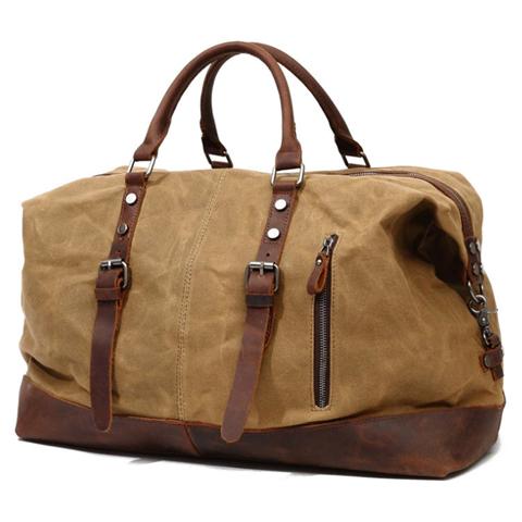 Canvas-Reisetasche für Herren im Vintage-Stil