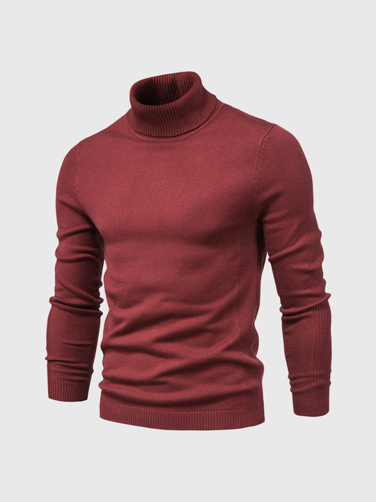 Men's roll-neck sweater with a timeless design