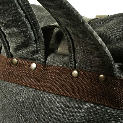 Robuster Canvas-Rucksack für Herren mit Rolltop