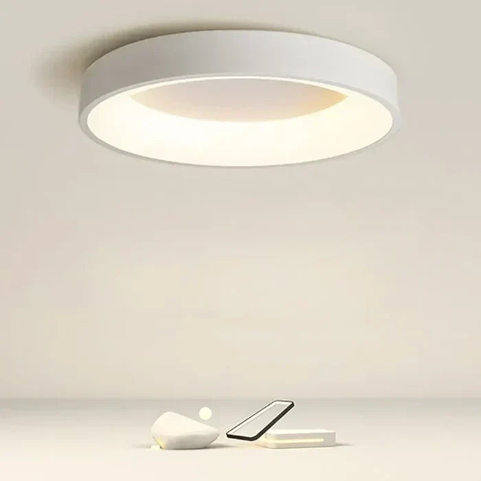 Round LED ceiling lamp – Scandinavian design &amp; warm white light