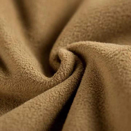 Men's Fleece Pullover with Stand-Up Collar and Pockets