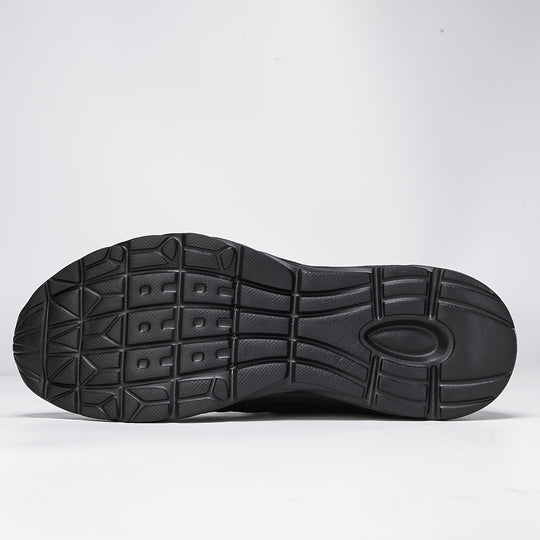 Lace-up boots with a high shaft and profiled sole for men