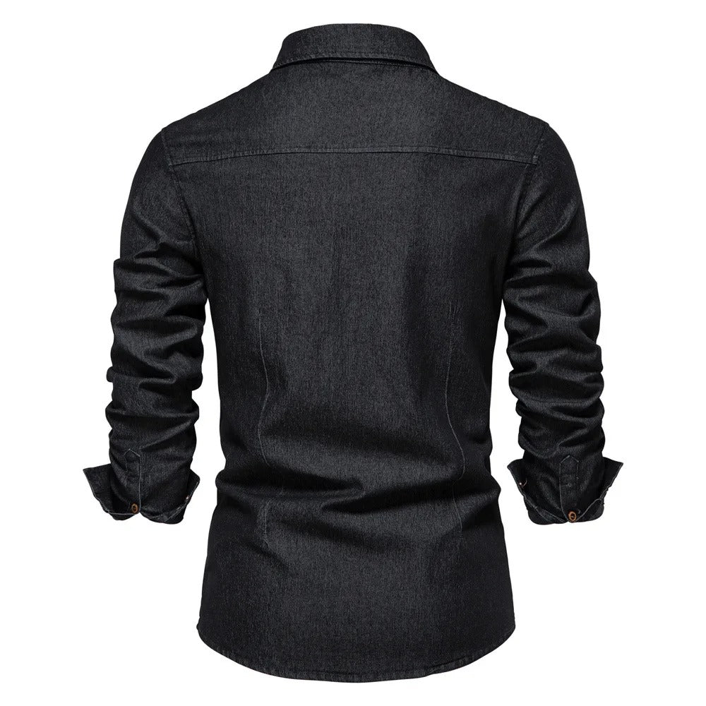 Jeanshemd für Herren im Western-Stil