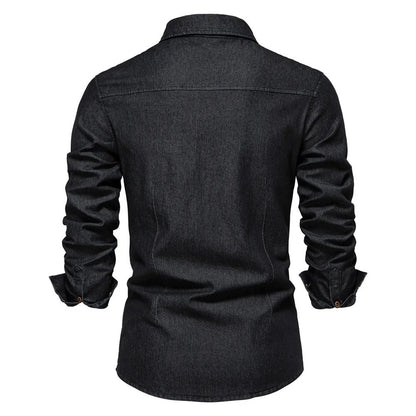 Jeanshemd für Herren im Western-Stil