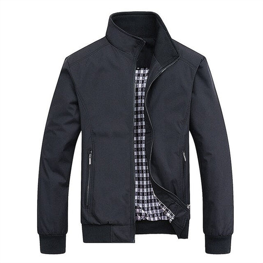 Men's Slim Fit Bomber Jacket for Spring and Autumn