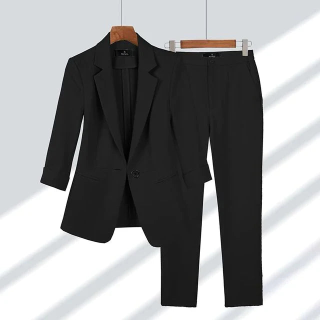 Women's Blazer and Trousers Two-Piece Set