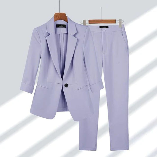 Women's Blazer and Trousers Two-Piece Set