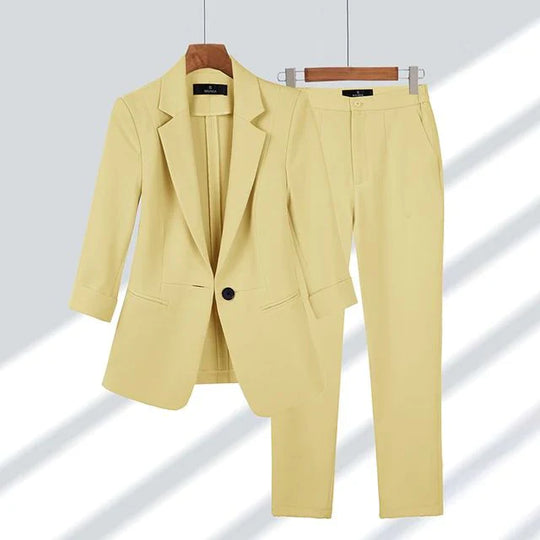 Women's Blazer and Trousers Two-Piece Set