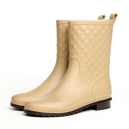 Damen-Gummistiefel mit robustem Schaft und profilierter Sohle