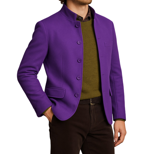 Men's velvet blazer with a modern cut
