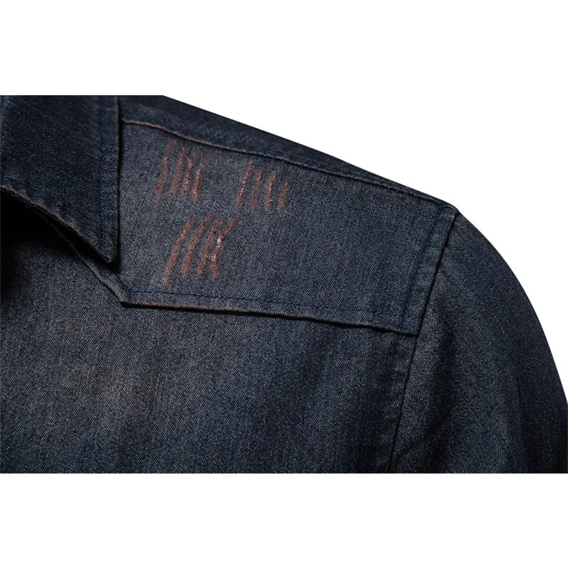 Jeanshemd für Herren im Western-Stil