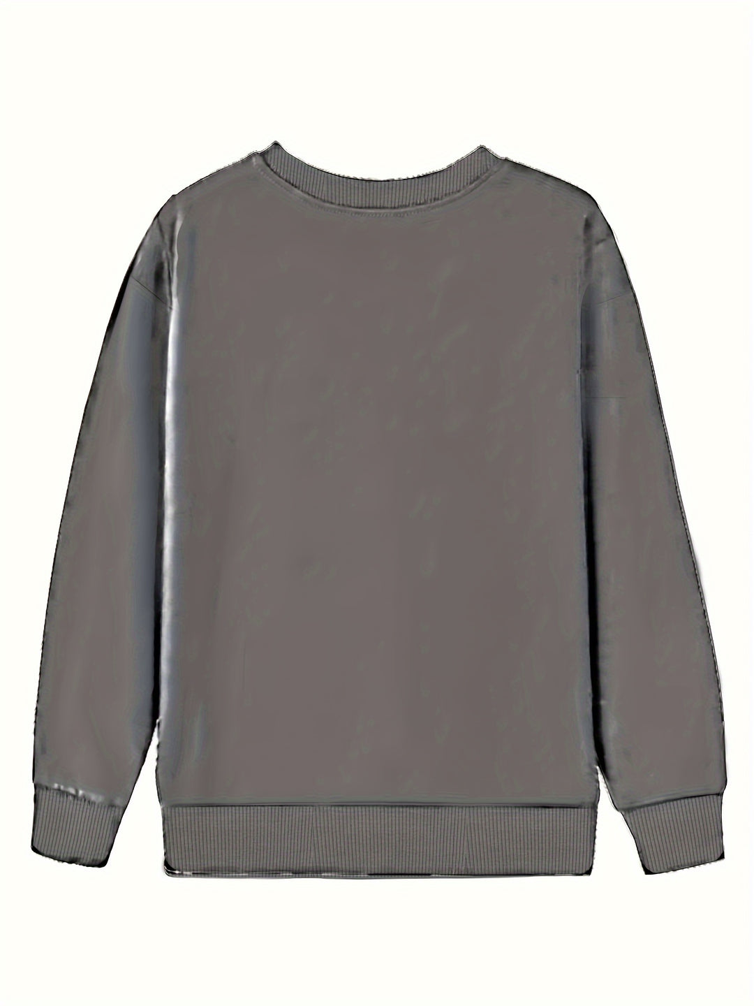 Women's sweatshirt with cat motif and round neck