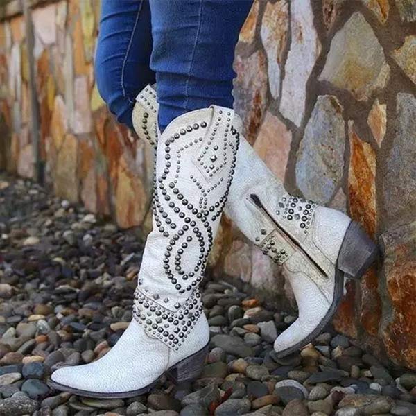 Women's Western Boots with Knee-High Shaft 