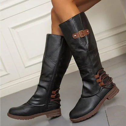 Kniehohe Damenstiefel in eleganter Ansicht
