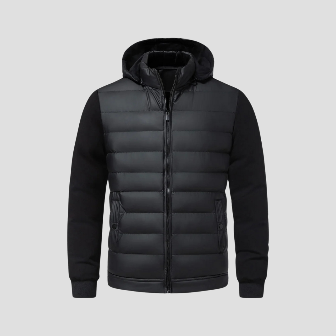 Men's Hybrid Winter Jacket with Hood