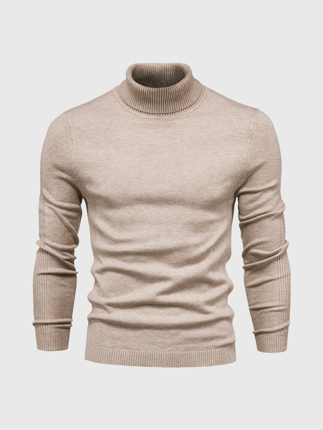 Men's roll-neck sweater with a timeless design