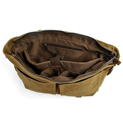 Canvas-Umhängetasche im Vintage-Stil