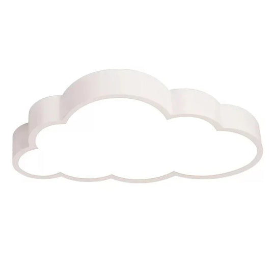 LED children's room ceiling lamp with cloud motif
