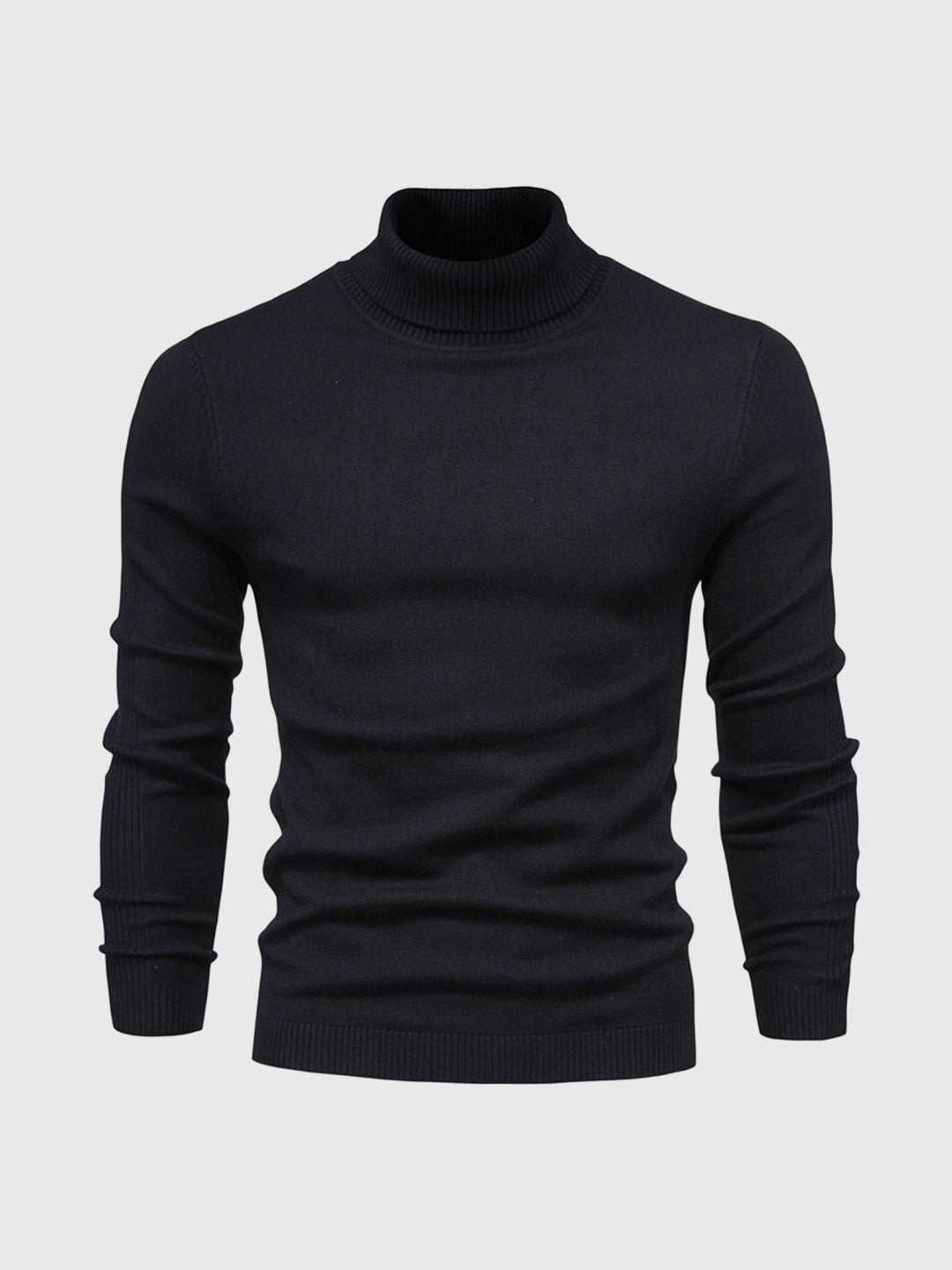 Men's roll-neck sweater with a timeless design