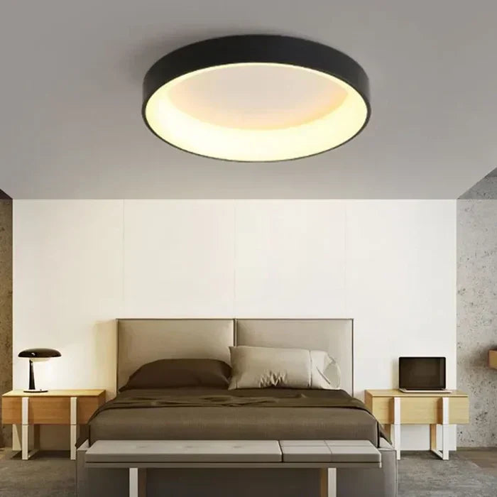 Round LED ceiling lamp – Scandinavian design &amp; warm white light
