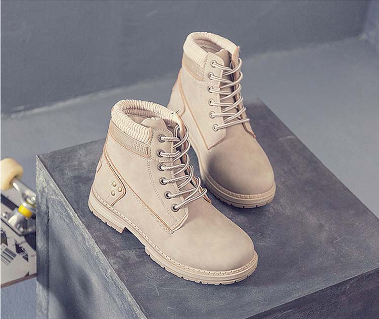 Women's Boots with Sneaker Design and Plush Lining 