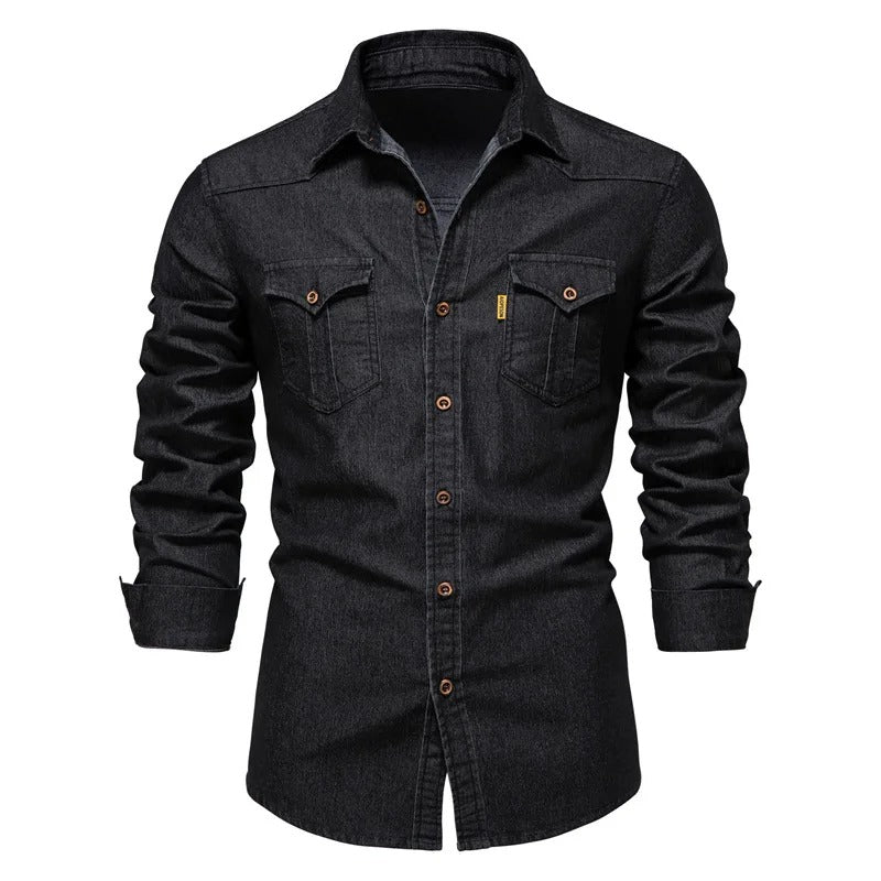Jeanshemd für Herren im Western-Stil