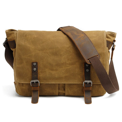 Canvas-Umhängetasche im Vintage-Stil