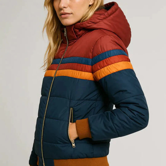 Women's Rain Jacket with Modern Design 