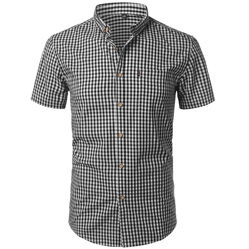 Kurzarmhemd für Herren mit Karomuster