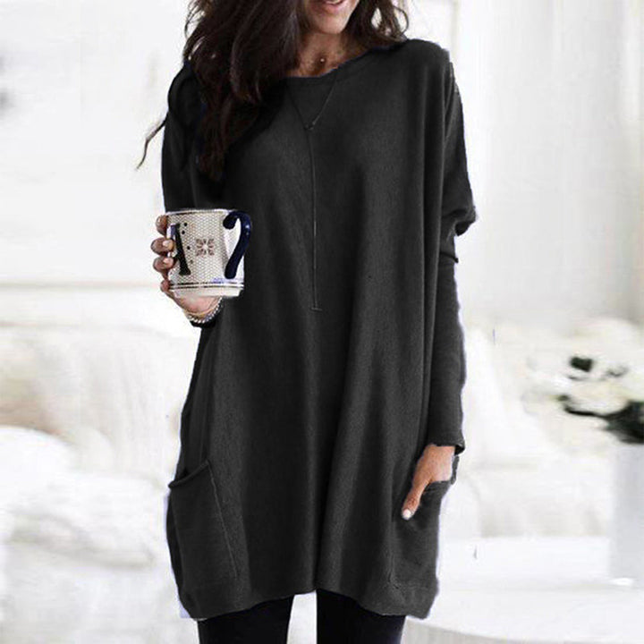 Women's Sweater with Pockets and Long Sleeves