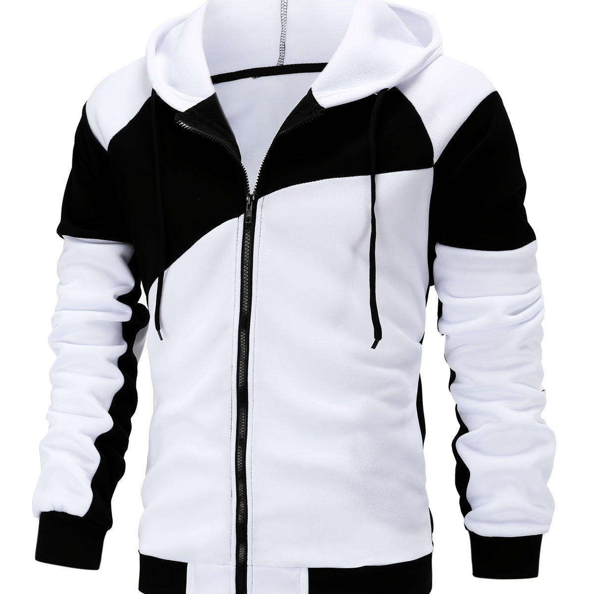 Sportliche Herren Kapuzenjacke Mit Reißverschluss