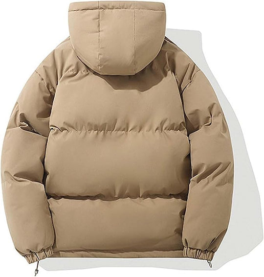 Women's hooded jacket with classic design and warming function 