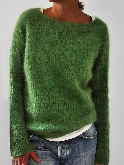 Damen Pullover Mit Einfachem Stilvollem Design