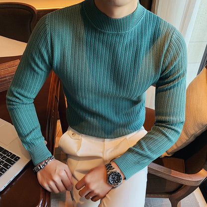 Herren Pullover Mit Klassischem Kragen Unifarben