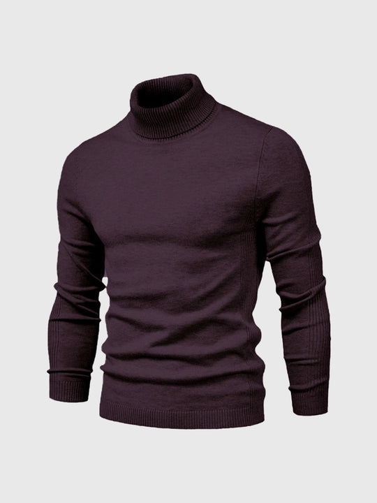 Men's roll-neck sweater with a timeless design