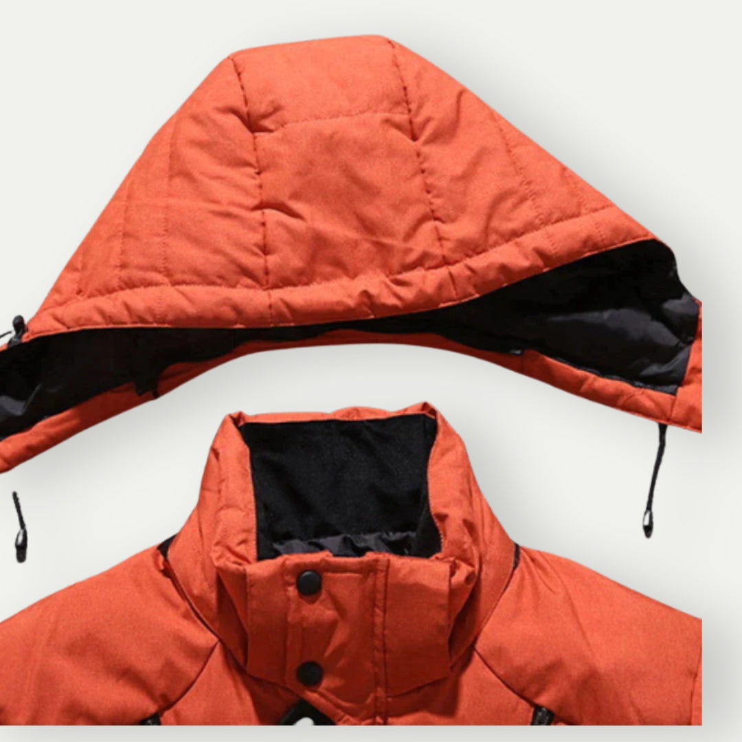 Men's Down Jacket with Classic Cut for Winter