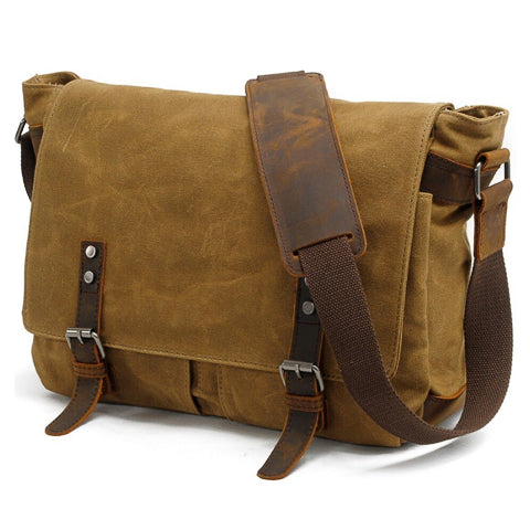 Canvas-Umhängetasche im Vintage-Stil