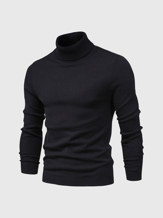 Men's roll-neck sweater with a timeless design